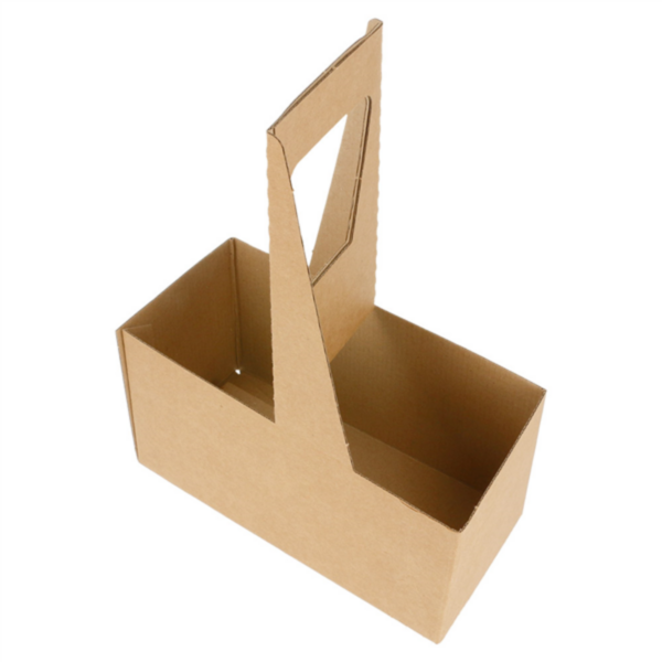 Cup Carriers 2 cuos The Pack 18x8x24cm Natural kraft (20st/pak)