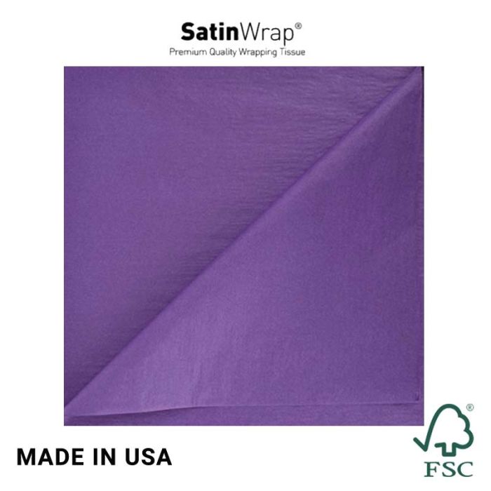 Tissue Sheets / Satin Wrap Purple 120 sheets/pk