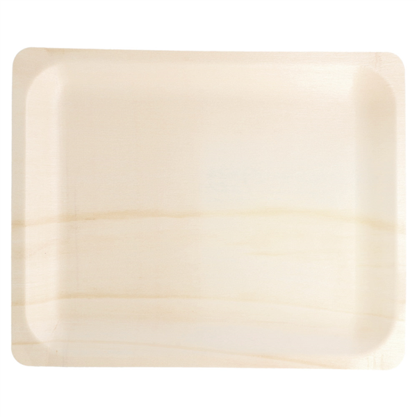 Houten bord 26,5x16x2,5cm  50/pk