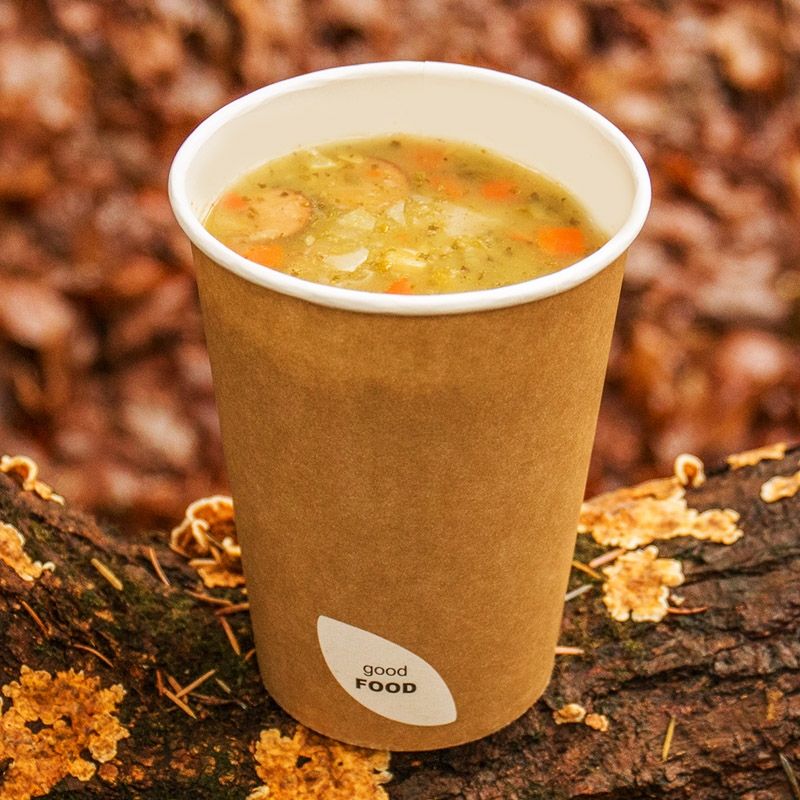 Soup bowl Paper CRD/PLA Eco 950ml (50st/pak)