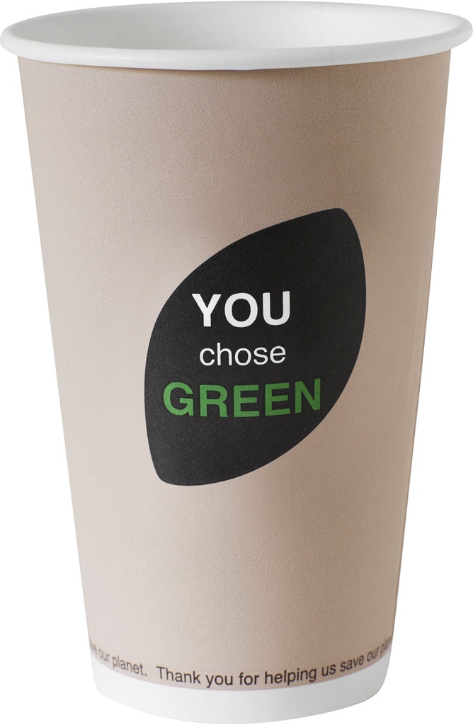 Cup PLA 47cl "You Chose Green" "thank you" (40st/pak)