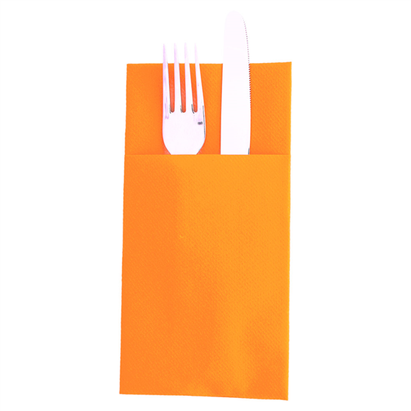 Napkins Airlaid "Kangaroo" 1/8-fold Tangerine 40x40cm (50pcs/pack)
