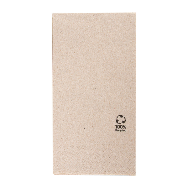 Napkin 2-ply "Feel Green" 40x40cm Brown Cellulose 100% recycled. (50pcs/pack)