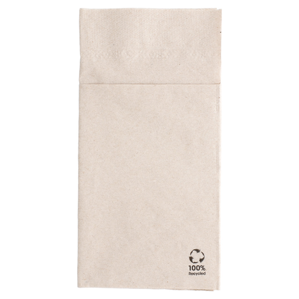 Napkins Feel Green "Kangaroo" 40x40cm Natural Recycled Tissue (50st/pak)