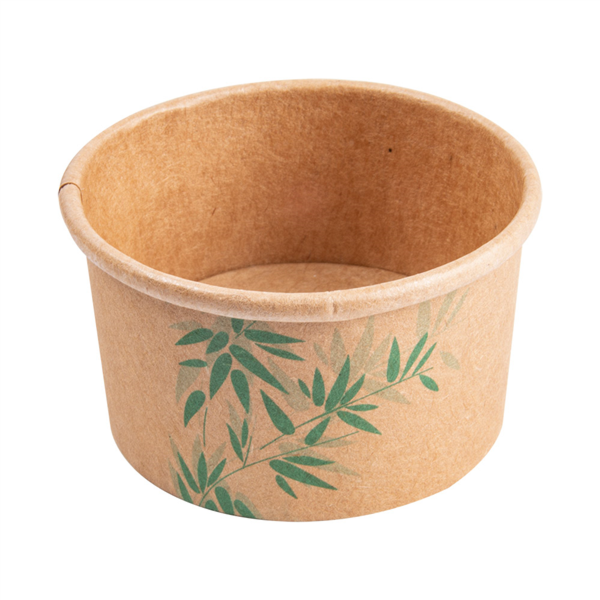 Ice cream cups "feel green" brown kraft 70ml (50st/sleeve)