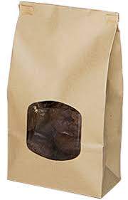 Unprinted Window Bags  4.75x2.5x9.5 100pcs/cs