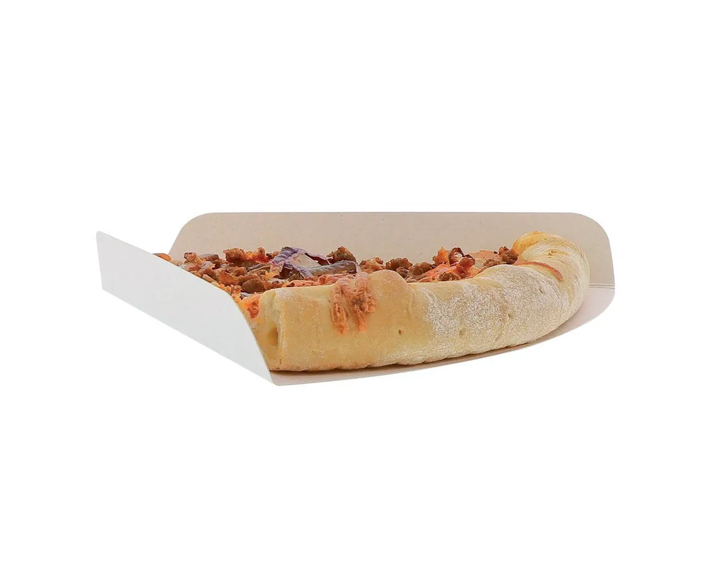 Triangular Pizza Slice Tray / Pizzapunt driehoek White (100pcs/cs)