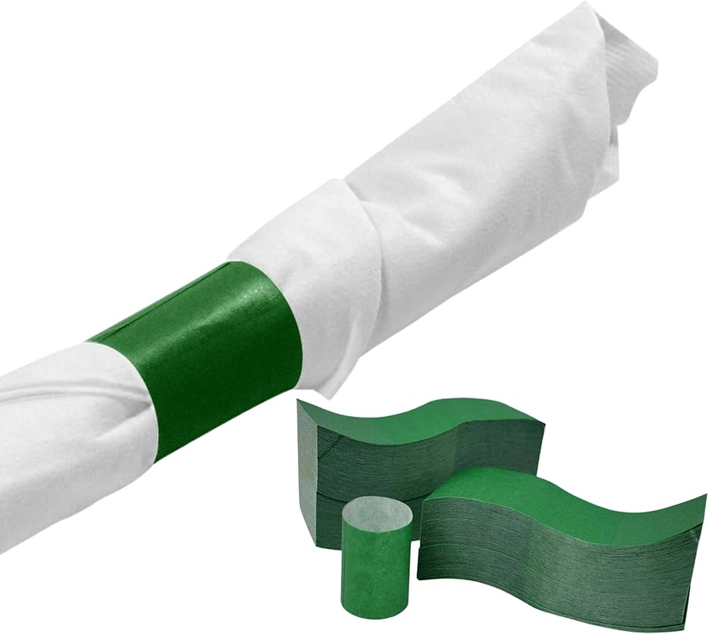 Napkin Band Hunter Green #D37 2500 st/ds