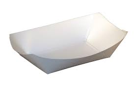 Paper Food Tray 1/2 Lb White (250st/pk) #9050