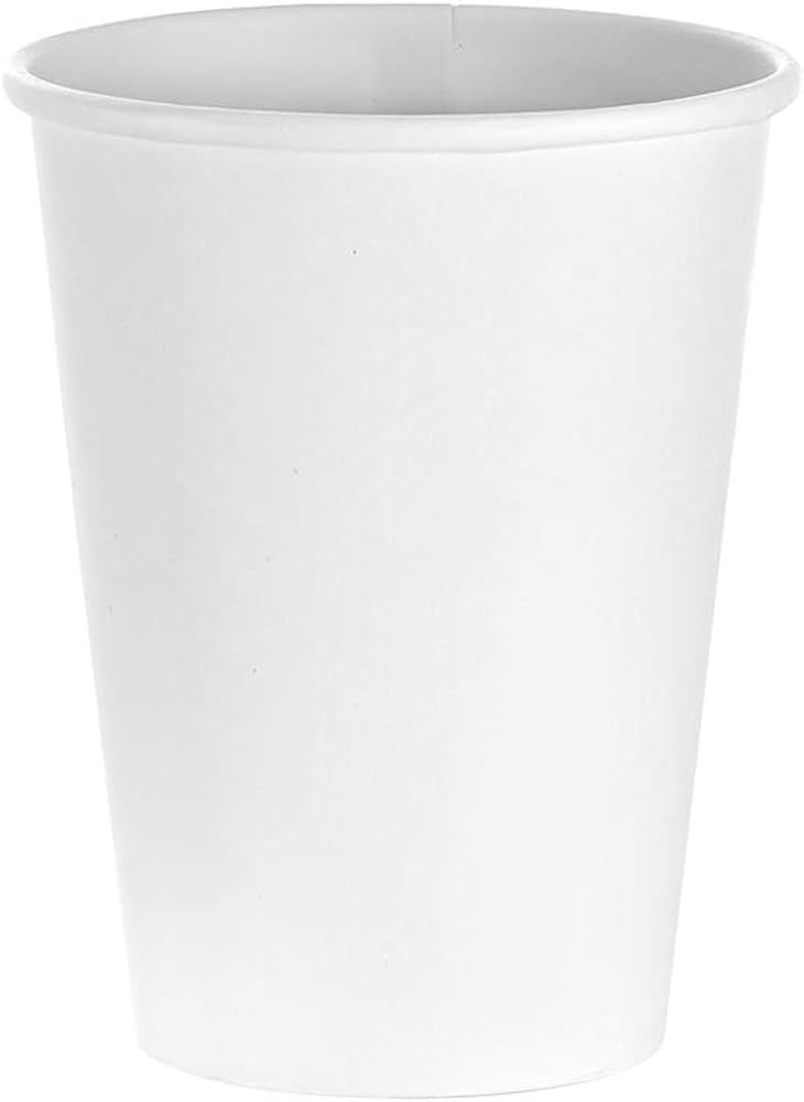 Hot Cup 12oz. Coffee WHITE design (50 stuks per sleeve)