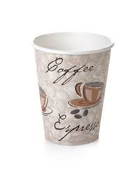 Hot Cup 8oz. Coffee EURO design Printed per sleeve van 50 st.