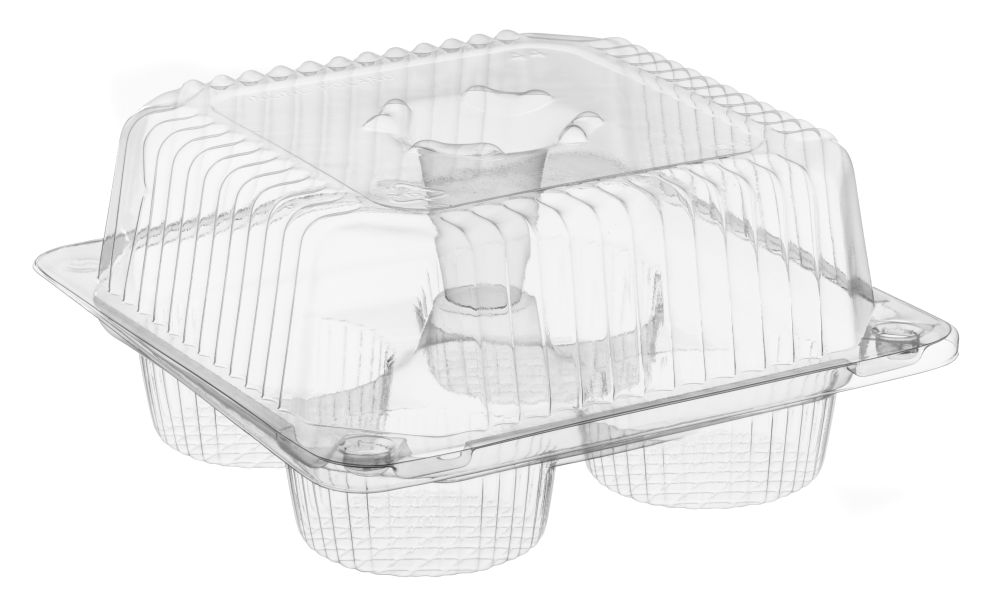 4 Muffin & Cupcake Container ..6-11/16x6-11/16x3-5/16" > 50pcs/cs