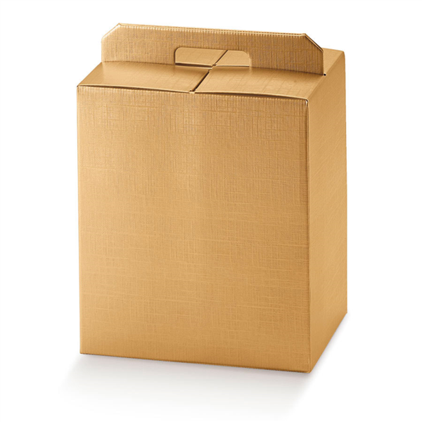 Kado-/flesdoos "El Dorado" 33x25x35cm Goud (Per stuk)