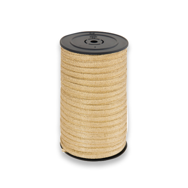 Ribbon "Glittex" 5mm x 50mtr Gold PP (Per spoel)