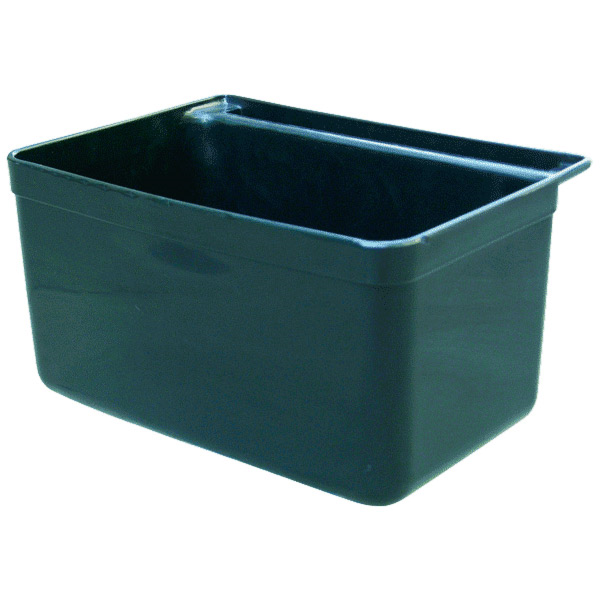 Small bucket for service trolley 33,5x23,5x18cm Black PP (Per stuk)