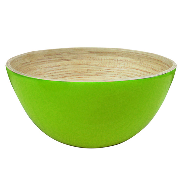 Bamboo schaal Aniseed Green diameter 30cm x 9cm (per stuk)