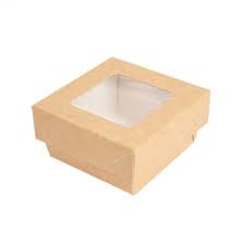 Small boxes with lids (w/window) 1300ml 21x14x5cm (50st/pak)