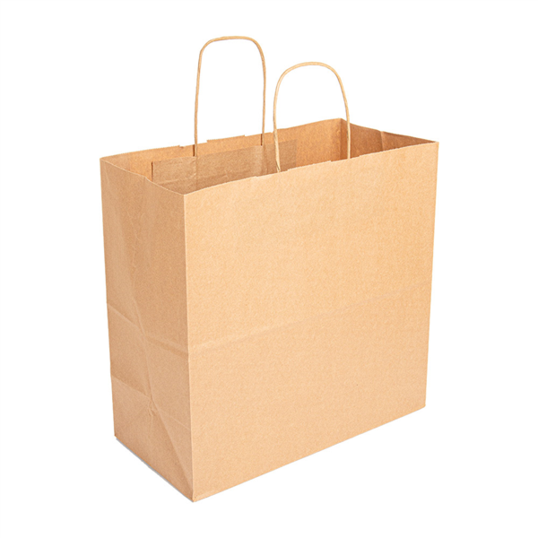 SOS Bag with Handles 90 GSM 32+16x31CM Natural Kraft per 250
