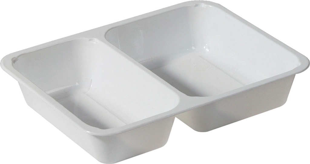 Tray Duni 2 comp. Rectang. CPET 225x175x43mm  300/cs