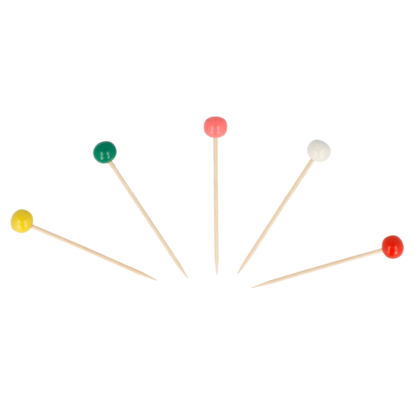 Prikkers coloured ball 6,5cm assorti (144st/pak)
