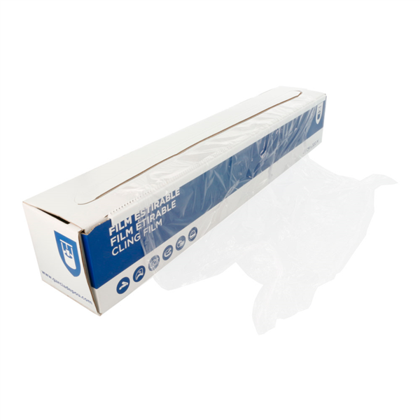 Food film / Rekfolie in box dispenser 45cmx300mtr (18")8my (per rol)