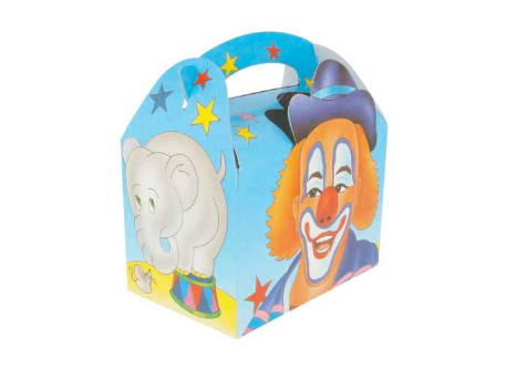 Gable Box - Children Box - Design "Circus" 17x16x10cm 50pcs/pk