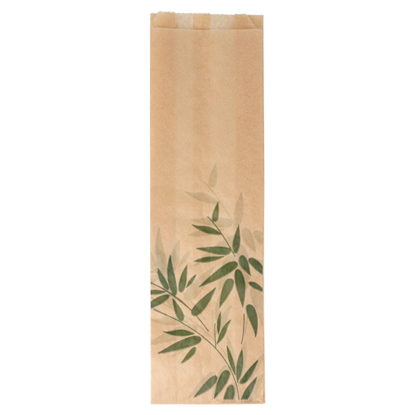 Baguette Bags "Feel Green" 9+4x30cm Natural Greasproof parch (500st/pak)