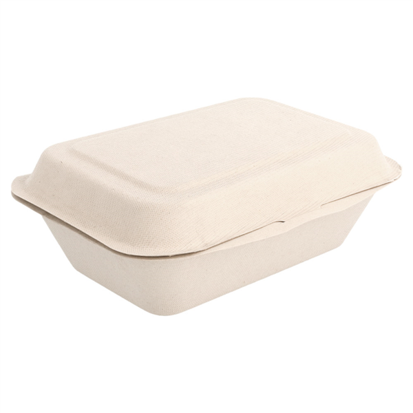 "Bionic" box Eco - 1-comp. 600 ML 13,6x18,2x6,4cm Natural Cellulose 50/pk