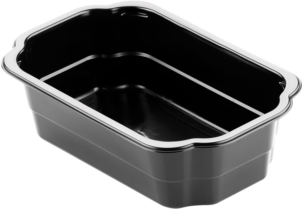 Tray Duni 1 comp. take Away PP Black 250x159x70  220 pcs/cs