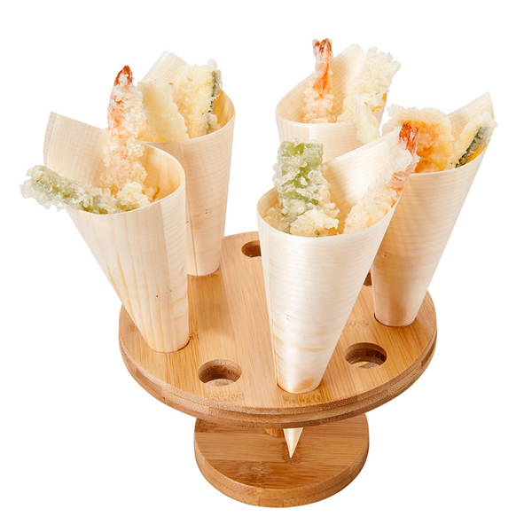 Houder/Display voor 10 houten cones (per stuk)