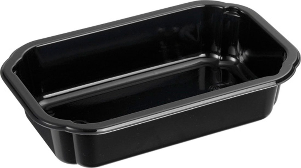 Duni Tray Small CPET Bk 1-comp 160x103x35 / 750st/ds