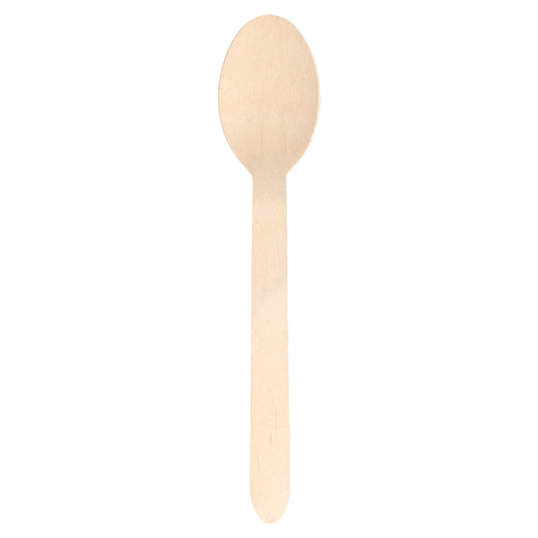Houten lepel / Wooden spoon 16cm (100pcs/pack)