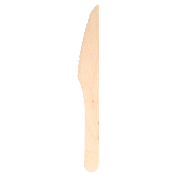 Houten mes / Wooden Knife 16cm (100pcs/pack)