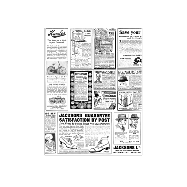 Greaseproof Burger Wrapping Paper "Newspaper/Krant" "Times" 28x34cm 30gsm (1000st/pak)