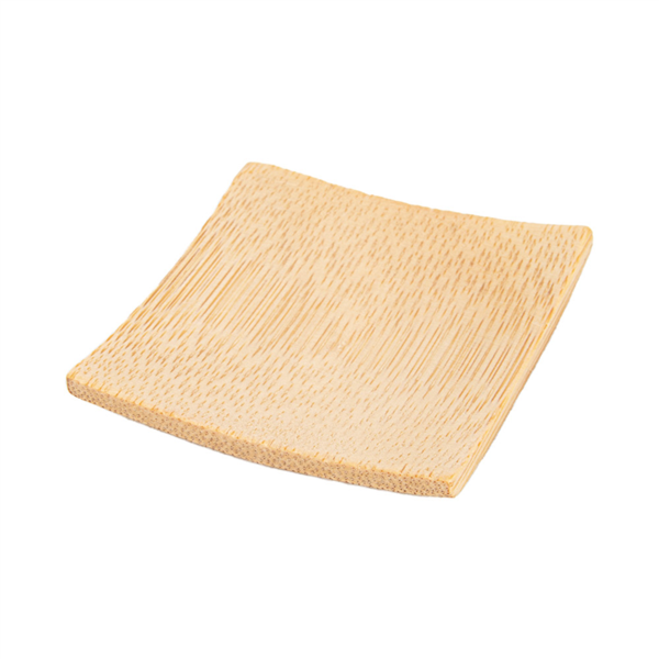 Amuse bordje Bamboo 6x6cm (24st/pak)
