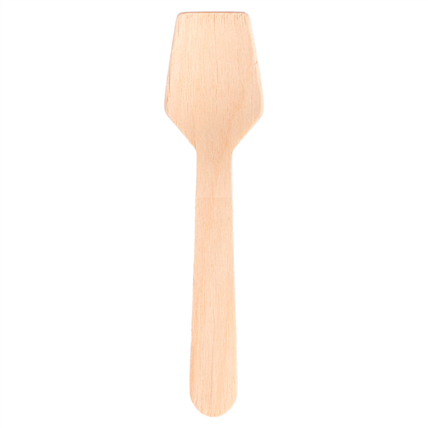 IJslepel / Ice Cream Spoon 9,5cm Natural Wooden 100/pk