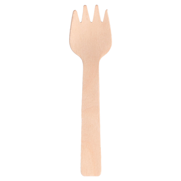 Houten Vork-Spoon (Spork)  10,5cm  100/pk