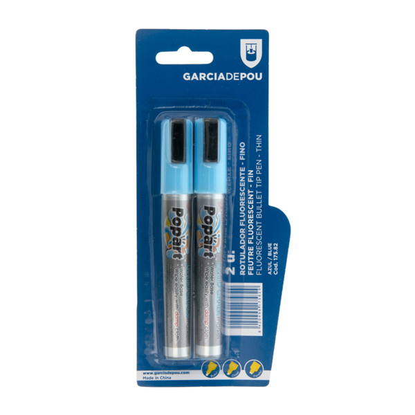 Pen (Blue) for Blackboards (2st/pak)