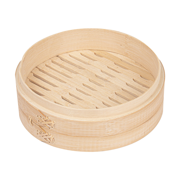 Maxi Dim-Sum steamers Diam. 20cm x 6 cm Natural Bamboo (per stuk)