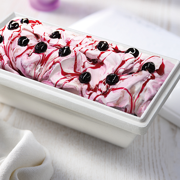 Styrofoam boxes for ice cream with lid 1.000cc (wit) 96st/doos
