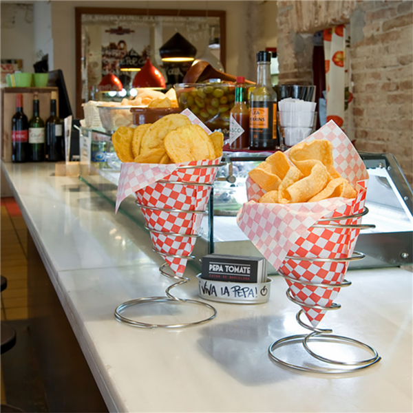 Stainless Steel Wire Cones / Puntzakhouder (13x18cm) Per stuk