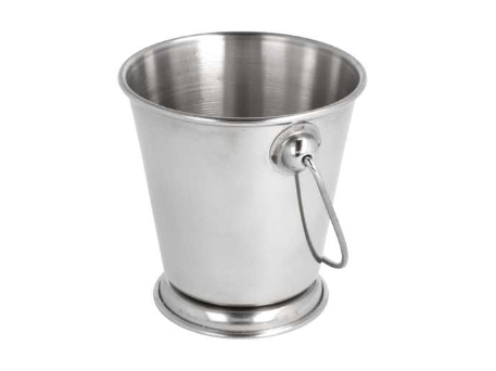 Mini Ice Bucket 12x12cm Silver Stainless Steel per pc