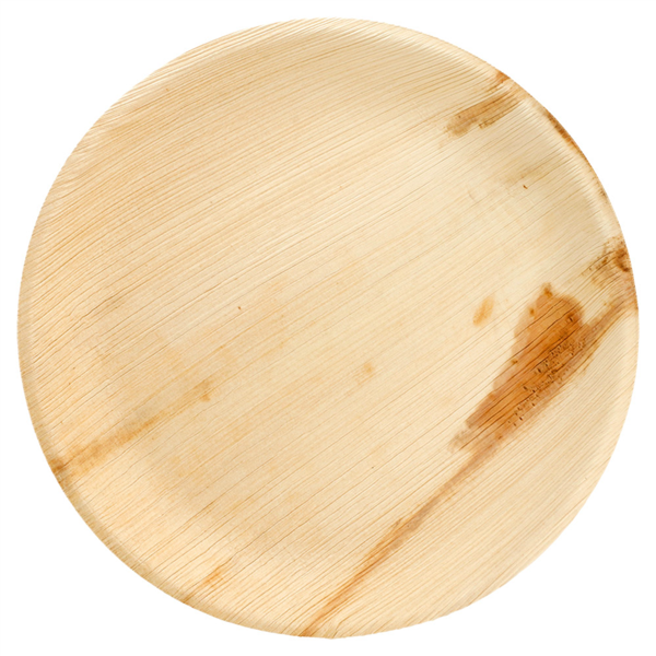 Round plates "Areca" 23x2cm Natural Bamboe (25st/pak)