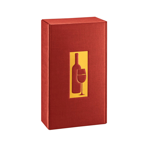 2-fles wijndoos Bordeaux 34x18,5x9cm (Per stuk)