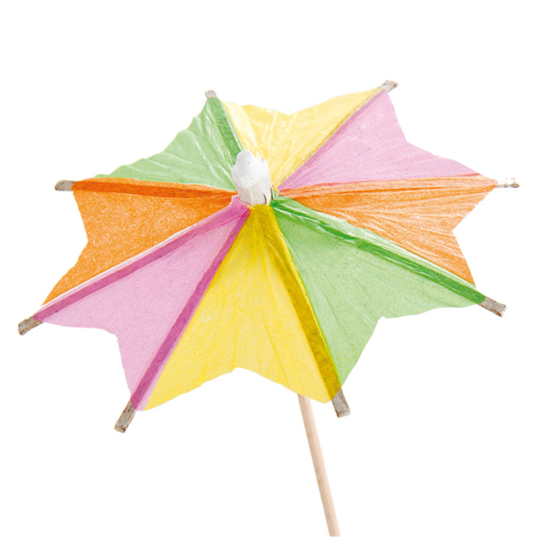 Ice-cream decoration Parasol 10cm assorti (144st/pak)