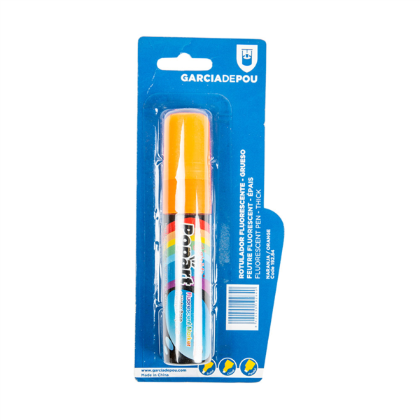 Fluorescent Pen Thick Head Orange (per stuk)