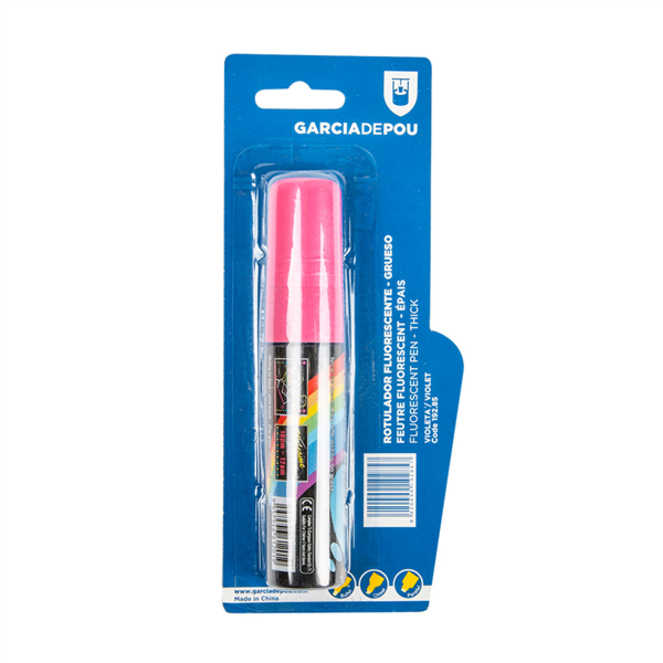 Fluorescent Pen Thick Head Pink (per stuk)