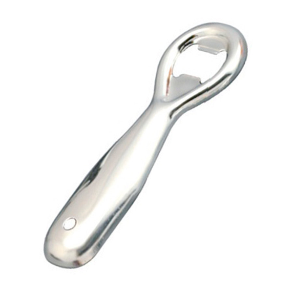 Fles opener / Bottle opener 13,5cm Stainless Steel / Silver (per stuk)
