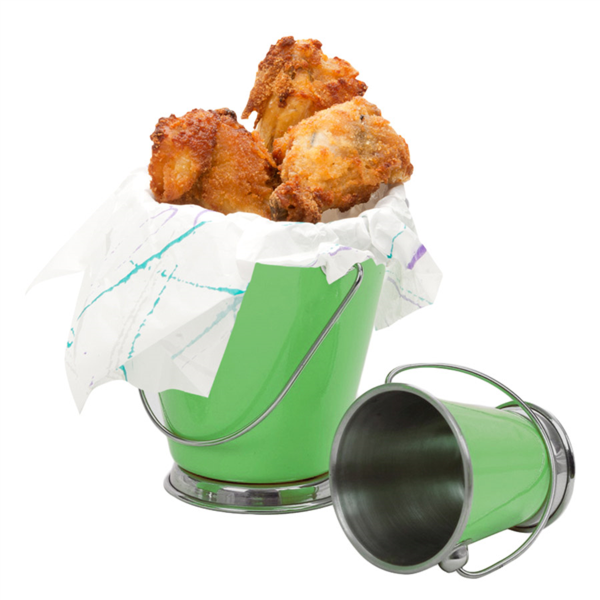 Mini Ice Bucket 9x9cm Green Stainless Steel per pc