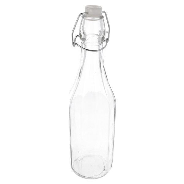 Bottle Clear Glass with swing stopper 500ml (per stuk)